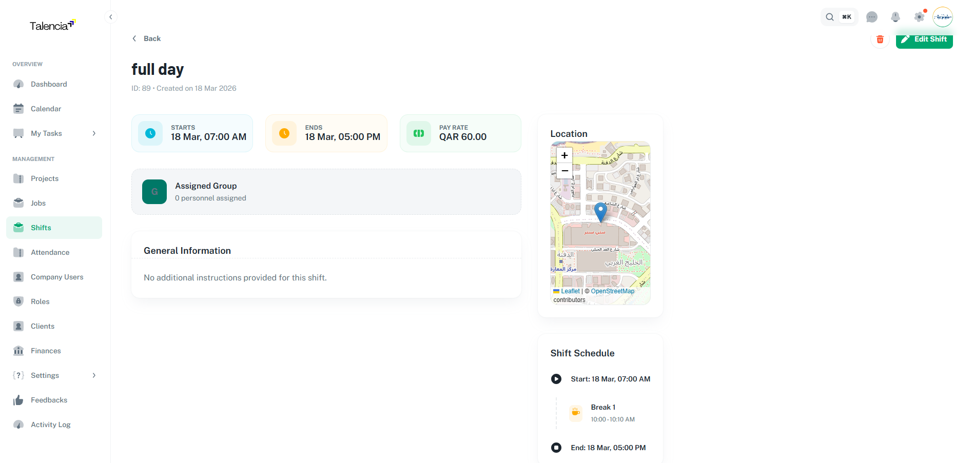 Shift View Interface